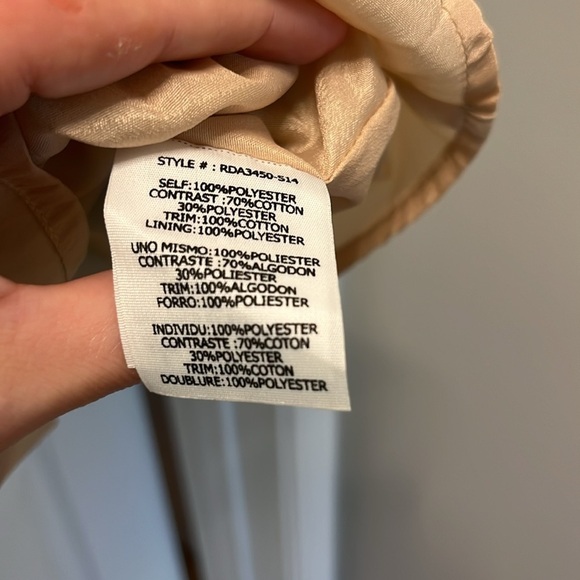 Ryu Anthropologie emerald green/ cream woman Dress size large - Picture 8 of 15